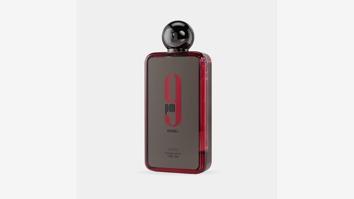 Afnan 9 PM Rebel perfume bottle