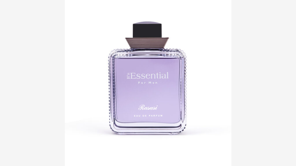 Rasasi It's Essential For Men glass perfume bottle